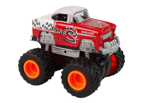 Bil 4x4 klassisk model på store hjul 4 farver