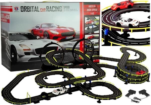 Race Track 2 Cars Controllers Slot Cars 1:43
