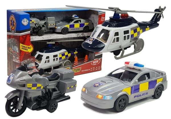 Polisfordon Ljus Ljud Set