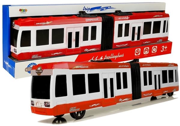Ledbus med friktionsdrev, rød