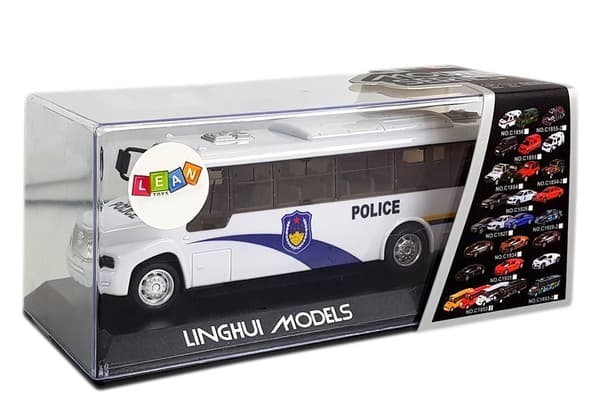 Politibus Politibus Hvid med lyd