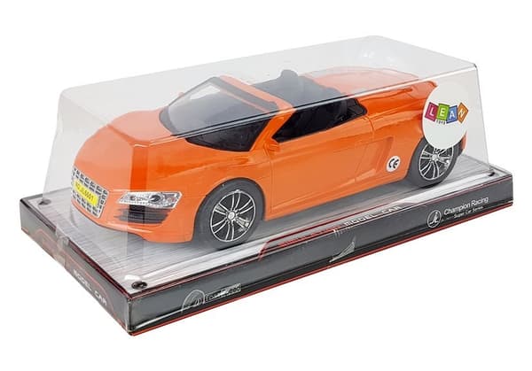 Legetøjsbil med friktionsdrev Cabriolet Orange 1:18