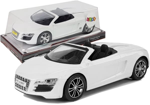 Leksaksbil med friktionsdrift Cabriolet Vit 1:18