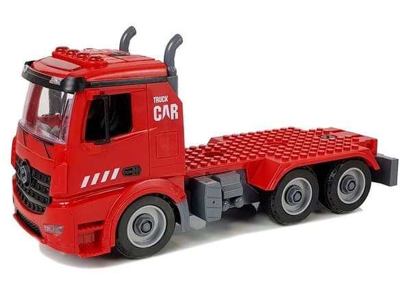 DIY Kit Firetruck 2-i-1 utbytbara uttag Skruvmejsel Ljudljuseffekter Hjälm