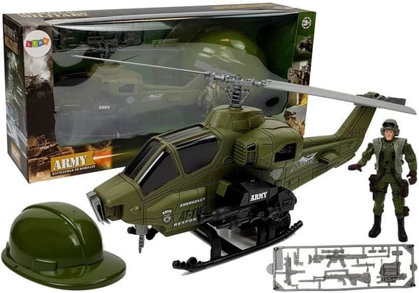 Militær Helikopter Hjelm Soldat Sæt