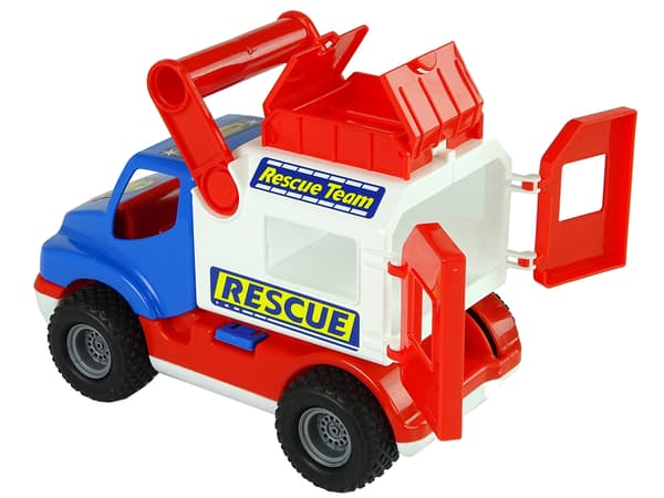 Auto ConsTruck Blue and White Polesie Rescue Car 41937