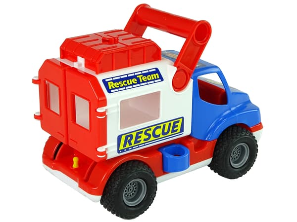 Auto ConsTruck Blue and White Polesie Rescue Car 41937
