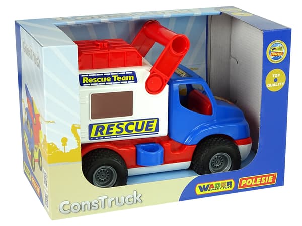 Auto ConsTruck Blue and White Polesie Rescue Car 41937