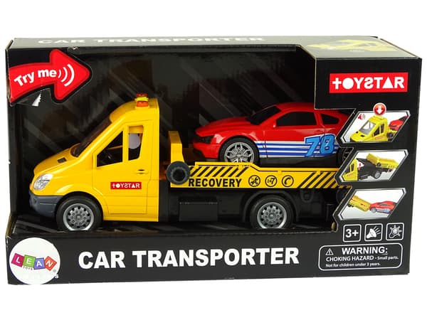 Kuljetusauto Hinausauto Autoramppi Apuäänet Valot