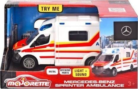 MAJORETTE Grand Mercedes Ambulans Ambulans 12,5 cm