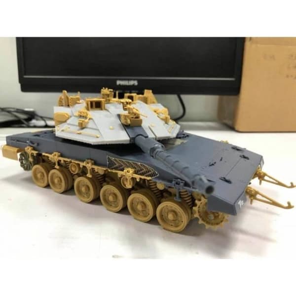 Modell - MENG - Merkava Mk.4m - Trophy skyddssystem - 1/35 - Grå