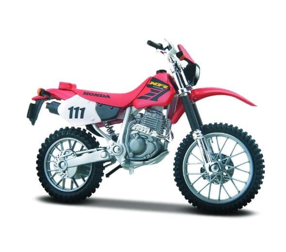 Ruoka Honda XR400R -malli 1/18 pohjalla