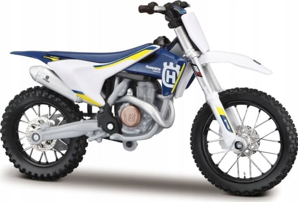 Maisto Modell Metall Motorcykel Husqvarna FC 450 1/18 med stativ