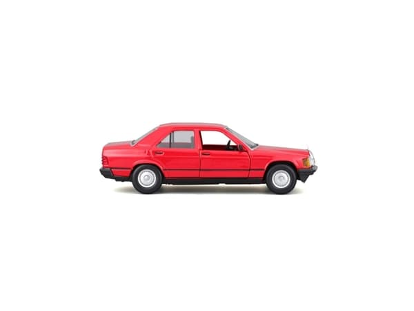 BBURAGO Mercedes Benz 190E 1987, Bybil, Montert på forhånd, 1:24, Mercedes Benz 190E 1987, Alle kjønn, Metall, Plast
