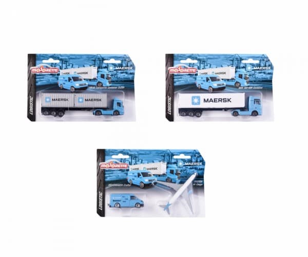 Majorette Maersk fordon 3 typer mix