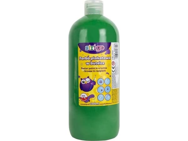 Strigo STRIGO plakatmaling på flaske, 1000 ml, grønn