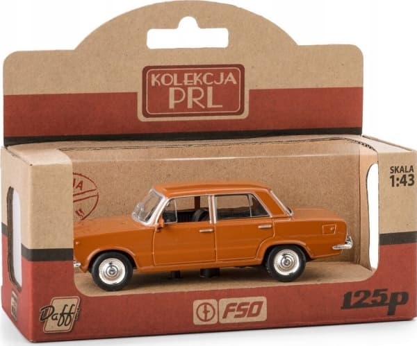 Daffi Pojazd PRL Fiat 125p Brązowy