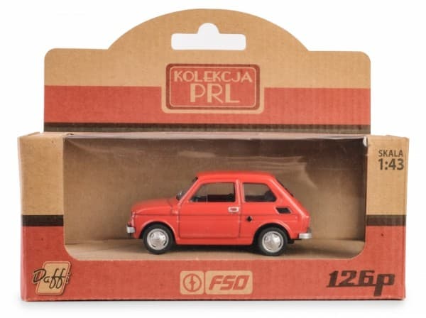 Daffi Vehicle of the Polish People's Republic Fiat 126p, rød