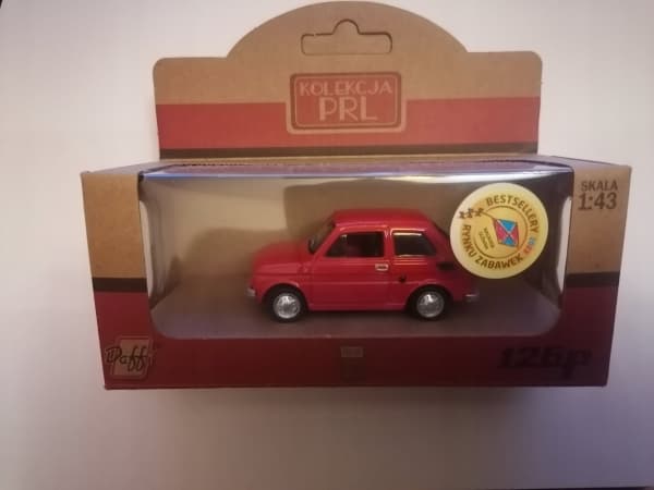 Daffi Vehicle of the Polish People's Republic Fiat 126p, rød