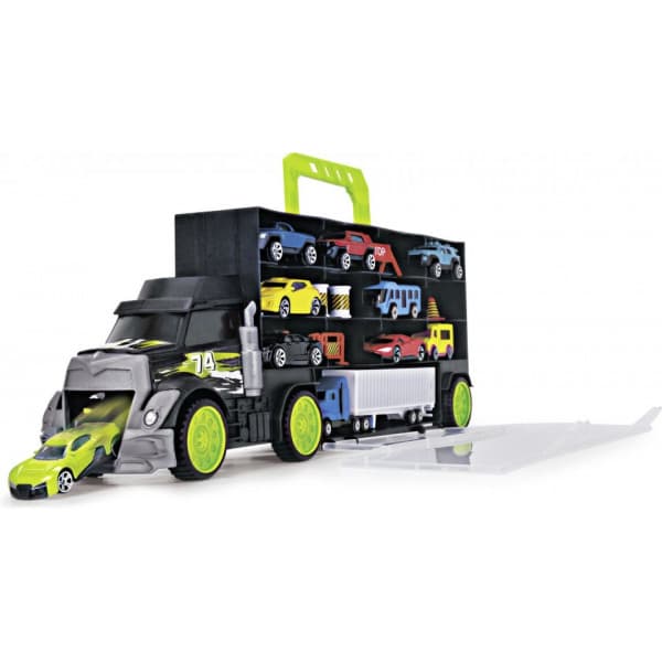 Dickie Toys -biltransport och 4 småbilar