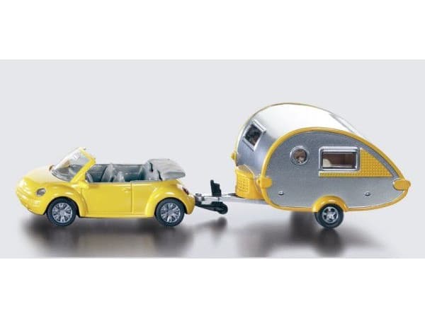 Siku Car With Trailer Caravan