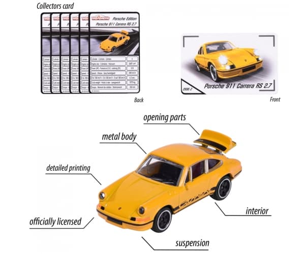 Mattel Majorette Porsche Premium Cars 6 erilaista yhdistelmää