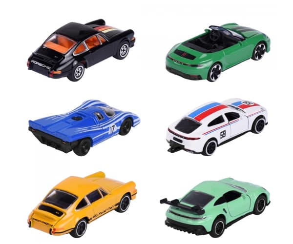 Mattel Majorette Porsche Premium Cars 6 erilaista yhdistelmää