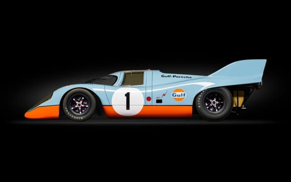 Pocher HK118, Urheiluautomalli, Kokoonpanosarja, 1:8, Porsche 917K - Gulf Edition, Minkä tahansa sukupuolen, Metalli, Muovi, Kumi