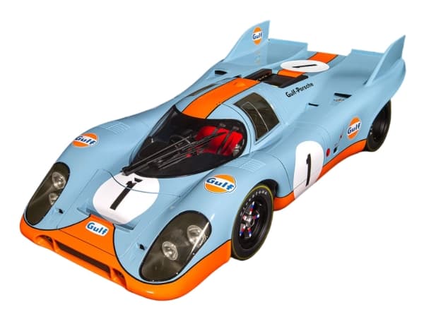 Pocher HK118, Urheiluautomalli, Kokoonpanosarja, 1:8, Porsche 917K - Gulf Edition, Minkä tahansa sukupuolen, Metalli, Muovi, Kumi