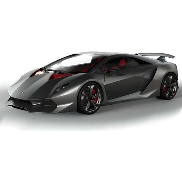 BURAGO 1/24:e skala Lamborghini Sesto Elemento Diecast Car