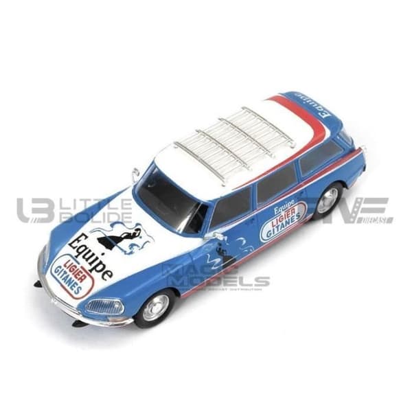 Samlarbil i miniatyr - SPARK 1/43 - CITROEN DS Break Ligier Assistance 1976 - Blå / Vit