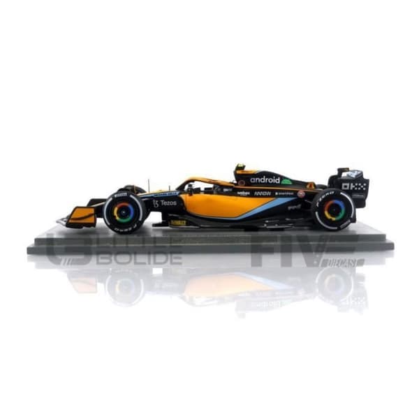 Samlarbil i miniatyr - SPARK - MCLAREN MCL36 - Miami GP 2022 - Orange / Blå / Svart