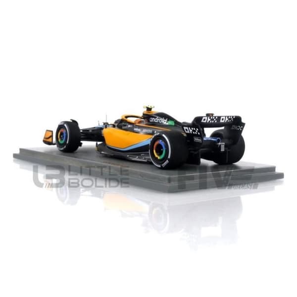 Samlarbil i miniatyr - SPARK - MCLAREN MCL36 - Miami GP 2022 - Orange / Blå / Svart