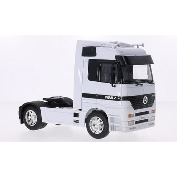 Monterade miniatyrer - Welly - Mercedes Actros - Vit - 1/32 - Interiörlastbil