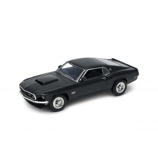 Monterade miniatyrer - Ford Mustang Boss 429 svart 1969 1/24 Welly