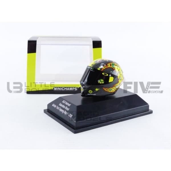 Samlarbil i miniatyr - MINICHAMPS 1/8 - AGV Moto GP Test Sepang Dag 1 - 2018 - Vit