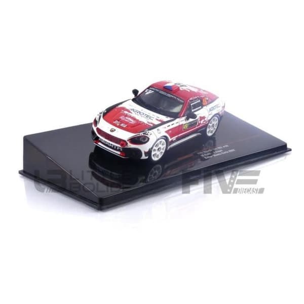 Samlarbil i Skala - IXO - FIAT Abarth 124 RGT - 1/43 - Rally Monte Carlo 2022 - Vit/Röd/Schwarz