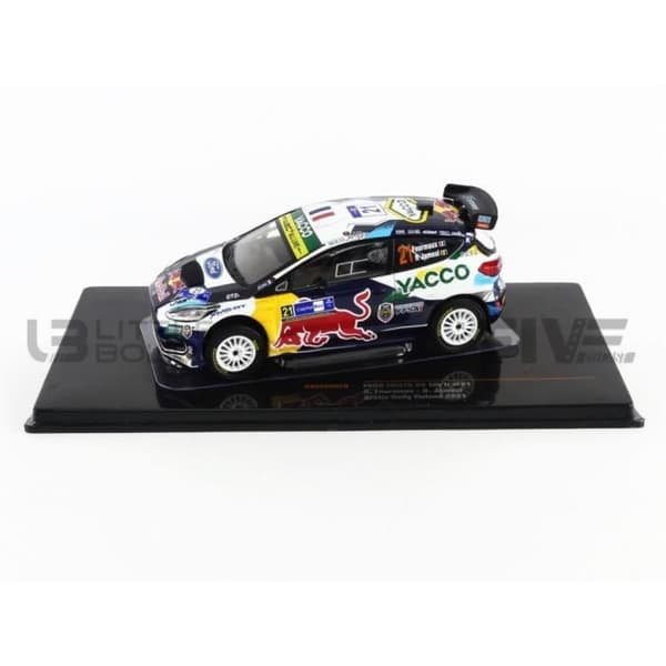 Samlarbil - IXO 1/43 - FORD Fiesta R5 MKII - Artic Rally Finland 2021 - Vit - RAM800LQ