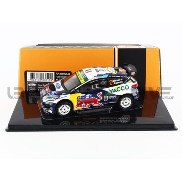 Samlarbil - IXO 1/43 - FORD Fiesta R5 MKII - Artic Rally Finland 2021 - Vit - RAM800LQ