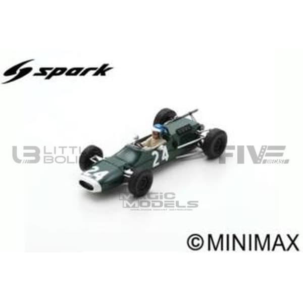 Samlarbil i miniatyr - SPARK - MATRA MS5 - GP de Pau 1966 - 1/43 - Grön/Vit