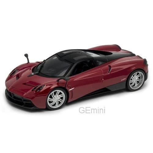 Monterade miniatyrer - Pagani Huayra mörkröd 1/24 Welly