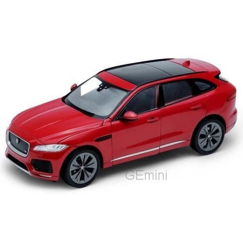 Monterade miniatyrer - Welly - F-Pace 2016 - Röd - 1/24 - SUV 4x4