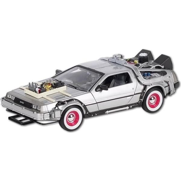 Modell - Delorean - Tillbaka Från Framtiden 3 - Skala 1/24 - Färg Grå - För Barn Från 8 År