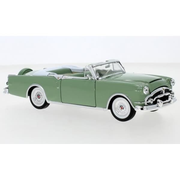Monterade miniatyrer - Packard Caribbean Cabriolet Green 1953 1/24 Welly