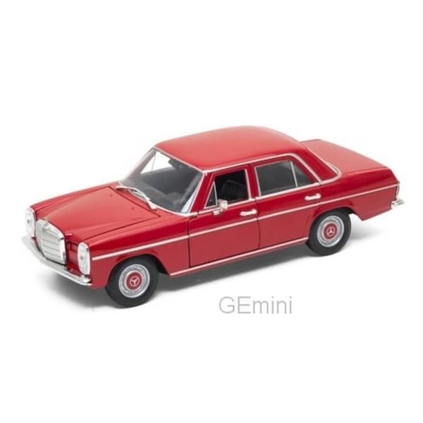 Miniatyrer monterade - Welly - Mercedes 220 - Röd - 1/24 - Sedan &amp; Coupé