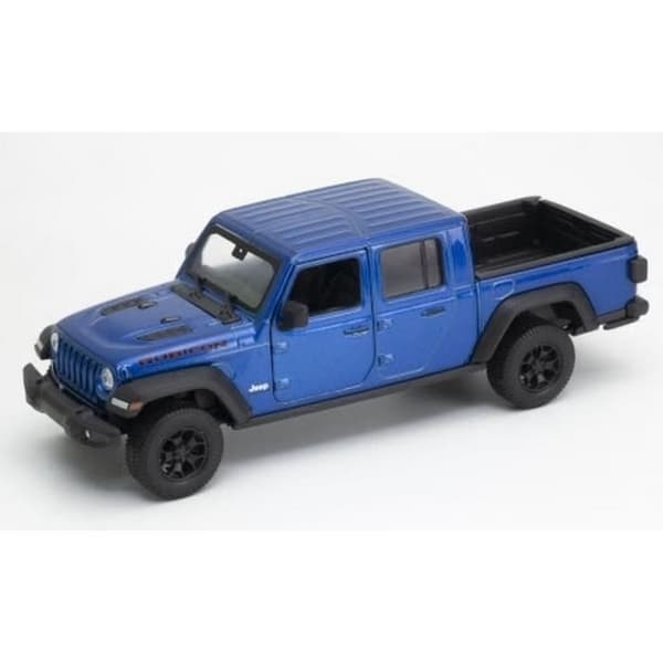 Monterade miniatyrer - Jeep Gladiator blå 2007 1/24 Welly