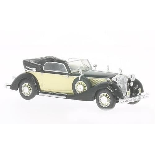 Monterade miniatyrer - Horch 853 A svart/beige 1938 1/43 Whitebox