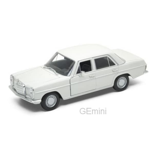Minimodeller monterade - Welly - Mercedes 220 - 1/24 - Vit - Sedan &amp; Coupé