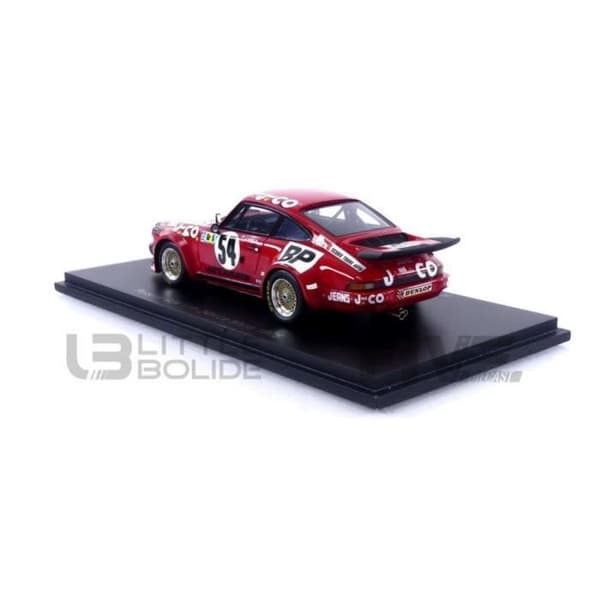 Samlarbil i miniatyr - SPARK 1/43 - PORSCHE 934 - Le Mans 1976 - Röd
