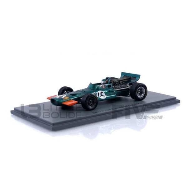 Samlarbil i miniatyr - SPARK 1/43 - BRM P133 - Canadian GP 1969 - Grön / Orange
